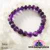 Amethyst Crystal Bracelet 8mm Round Beads