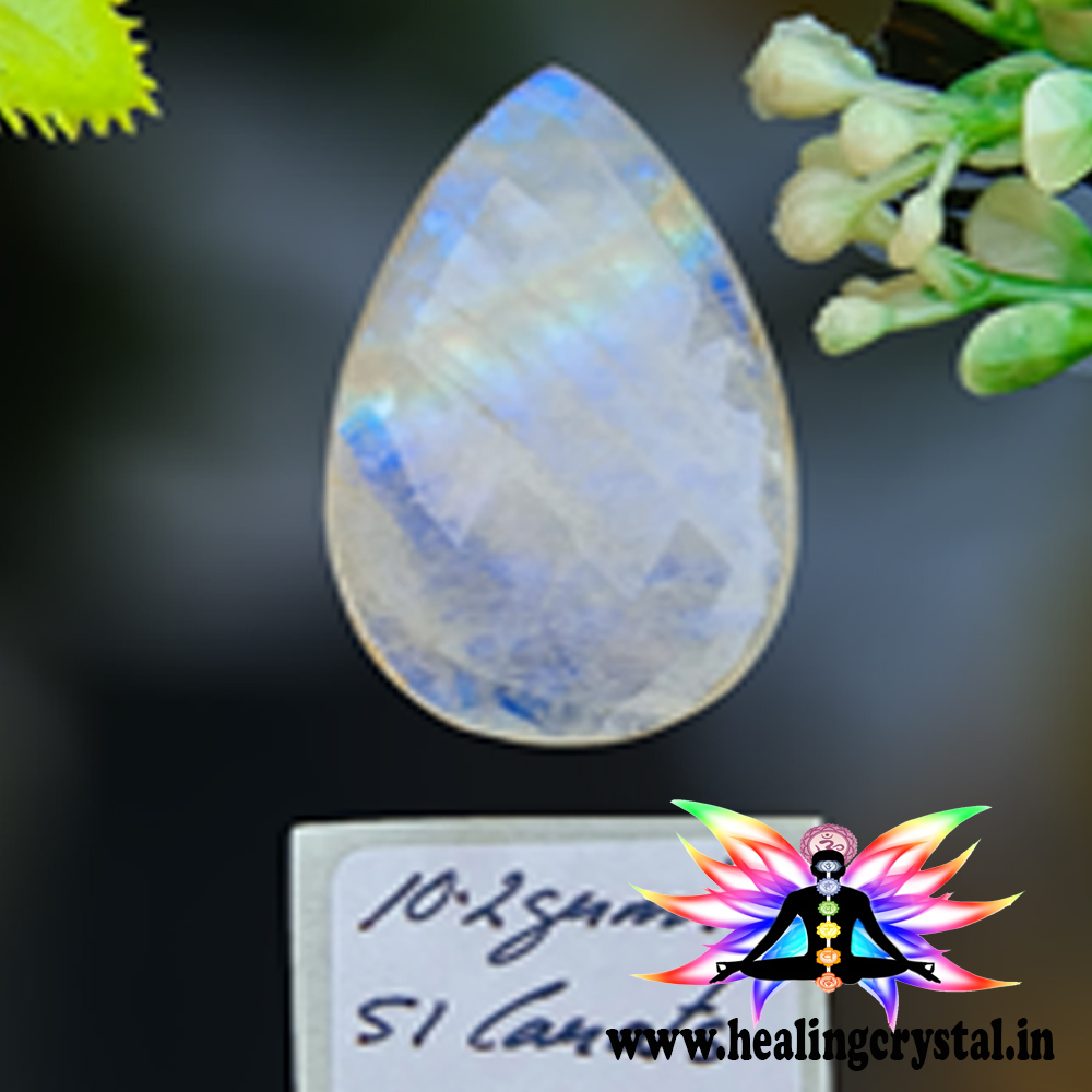 Rainbow Moonstone Crystal Gemstone Large Size 10.2grams (51 carats)