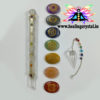 7 Chakra Crystal Set No.4 (7 Chakra Points Stone + Pendulum + Healing Wand)