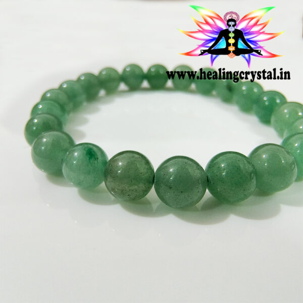 Green Aventurine Crystal Stone Bracelet with certificate