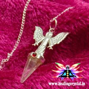 Clear Quartz Angel Pendulum Dowsing