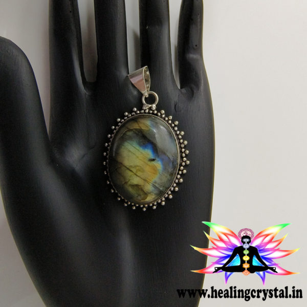 Labradorite Crystal Pendant Large Size