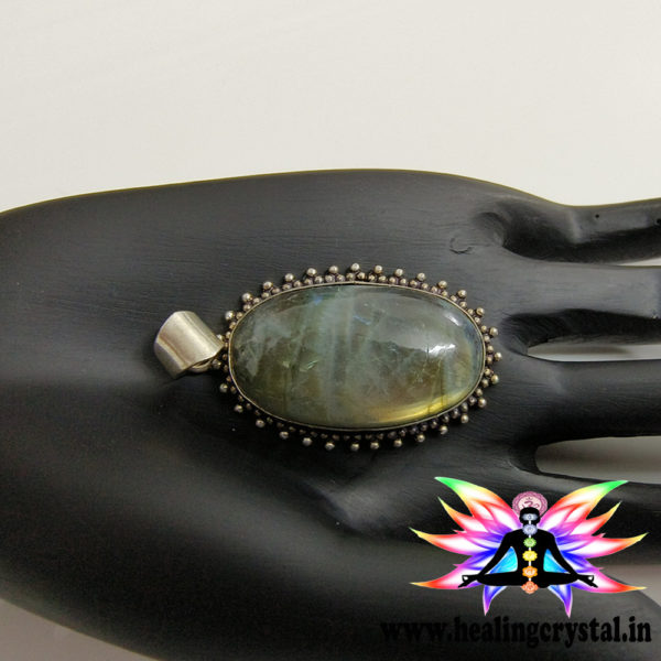 Labradorite Crystal Pendant Large Size