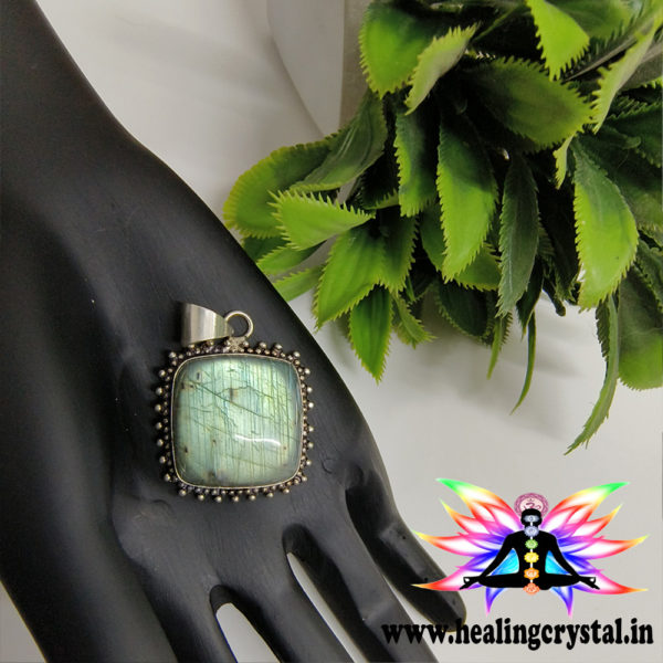 Labradorite Crystal Pendant Large Size