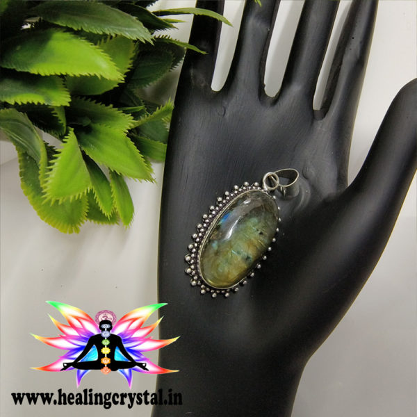 Labradorite Crystal Pendant Large Size