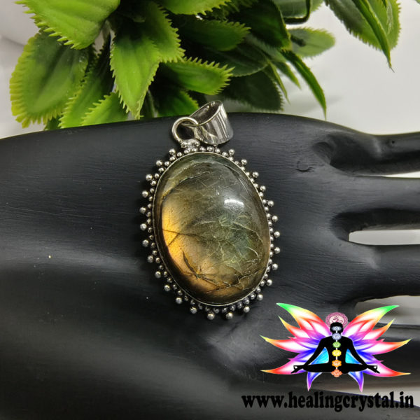 Labradorite Crystal Pendant Large Size