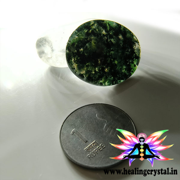 Moss Agate Crystal Cabochon Gemstone Large Size