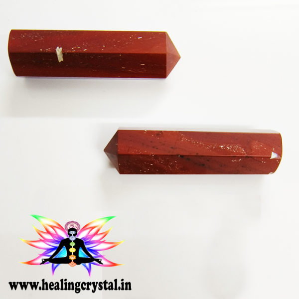 Red Jasper Crystal Stone Pencil Point Wand 1inch approx (Single Piece)